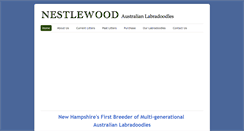 Desktop Screenshot of nestlewoodlabradoodles.com