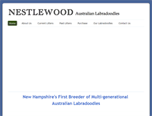 Tablet Screenshot of nestlewoodlabradoodles.com